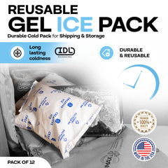 IDL Packaging Gel Ice Packs freeze-ready, provide instant cooling after freezing.