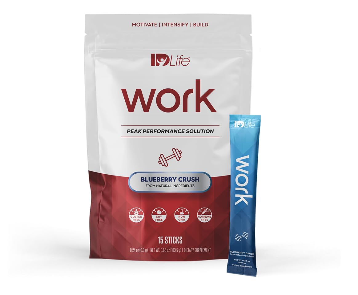 IDLife Blueberry Crush Work-15 Sticks pack for on-the-go energy