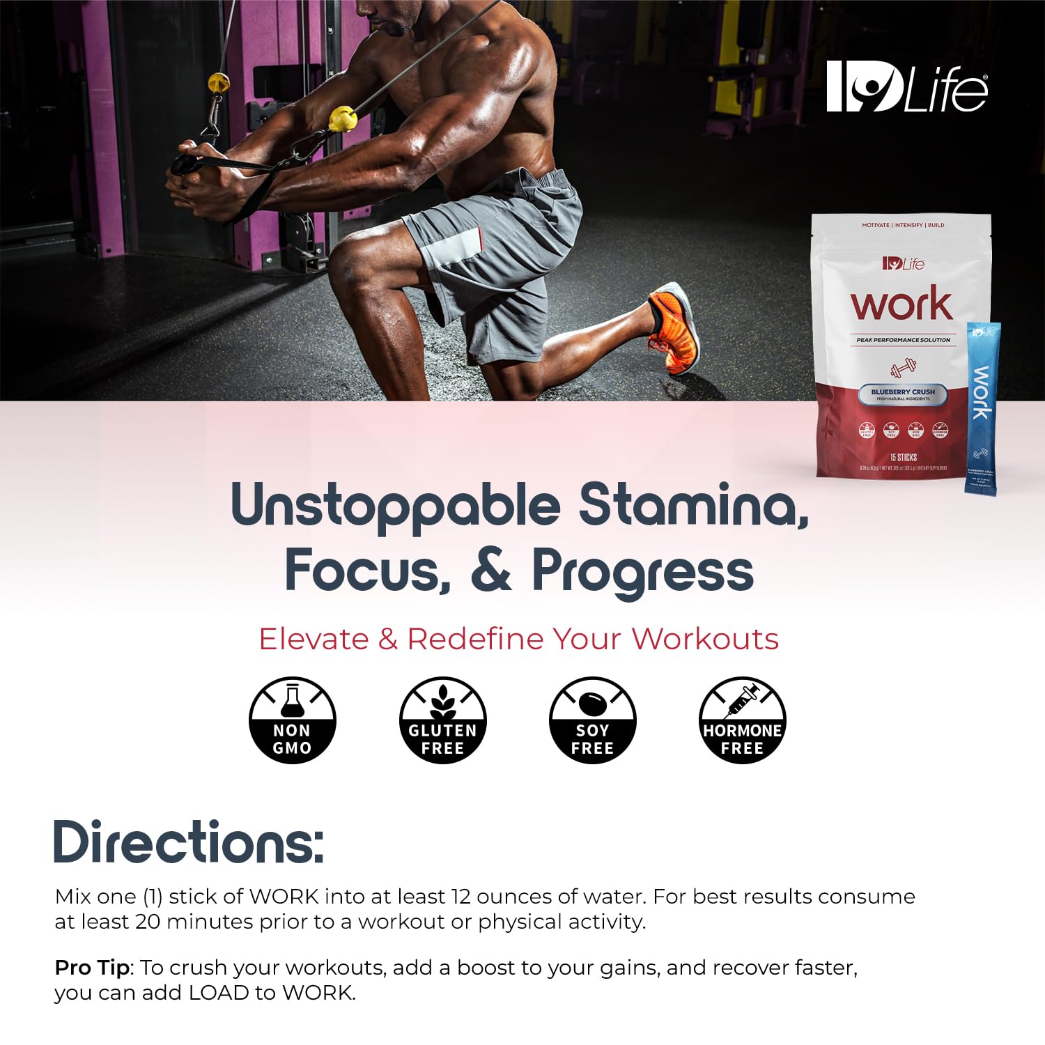 IDLife Blueberry Crush Work-15 Sticks travel-friendly option for daily routines