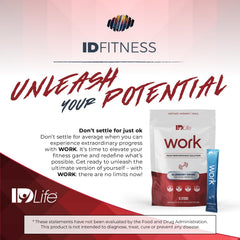 IDLife Blueberry Crush Work-15 Sticks in use during study or workout
