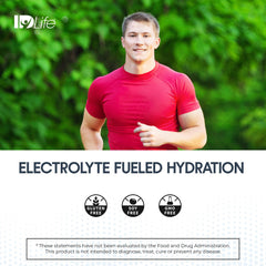 Pouring IDLife Fruit Punch Hydrate into water for quick, tasty refreshment.