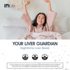 IDLife Night Owl Defender ingredients panel showing milk thistle and curcuminoids.