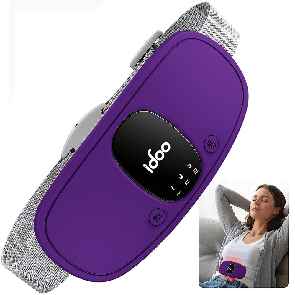 iDOO heating pad for cramps wearable worn under clothing for discreet relief
