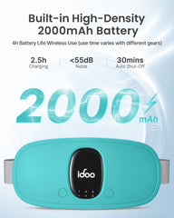 iDOO heating pad operates quietly for study or work.