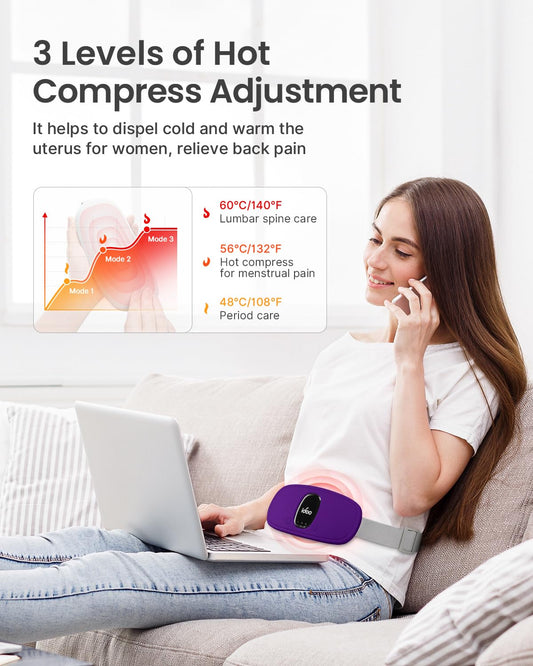 iDOO portable cordless heating pad ideal for quick warmth anywhere