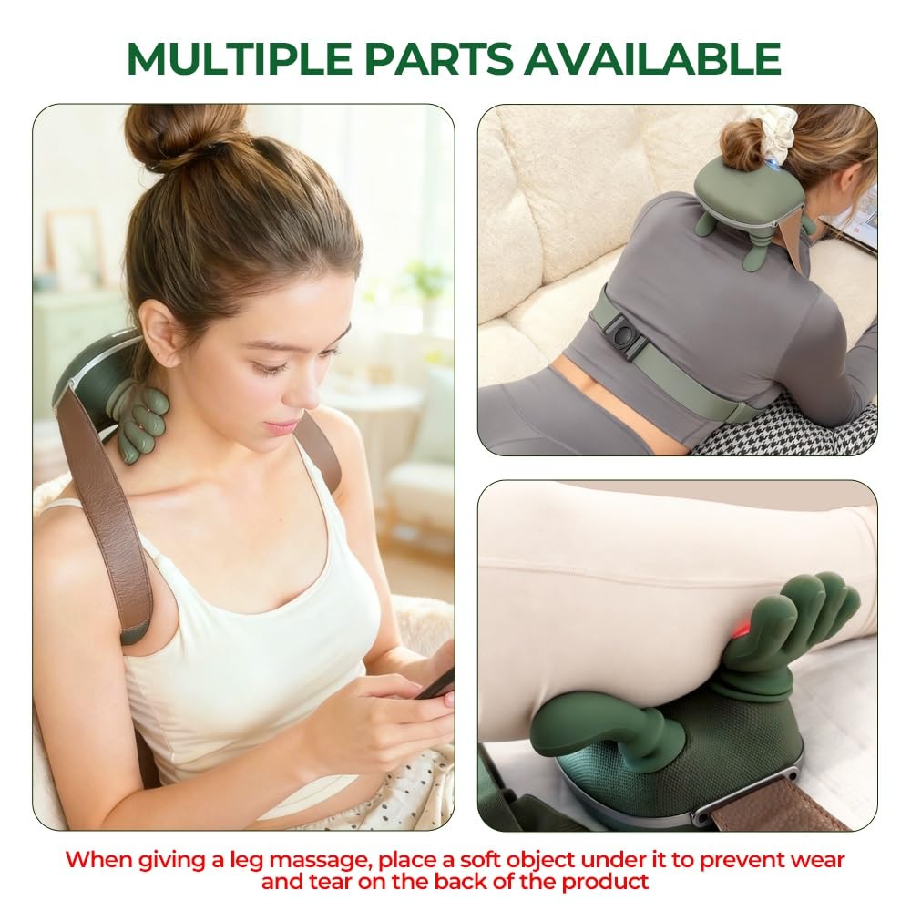 Heat settings and auto shutoff promote safe, comfortable sessions with IeBilif massager.