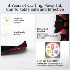 IFAE mask showing built-in eye protection for safe light exposure
