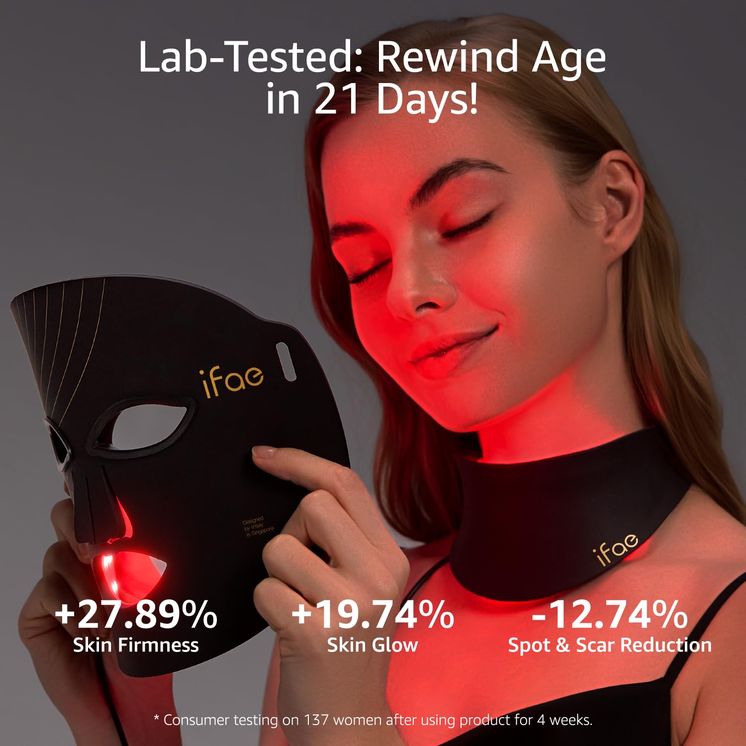IFAE silicone comfort fit on the face for daily use
