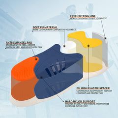 iFitna breathable fabric surface keeps feet cool and fresh.