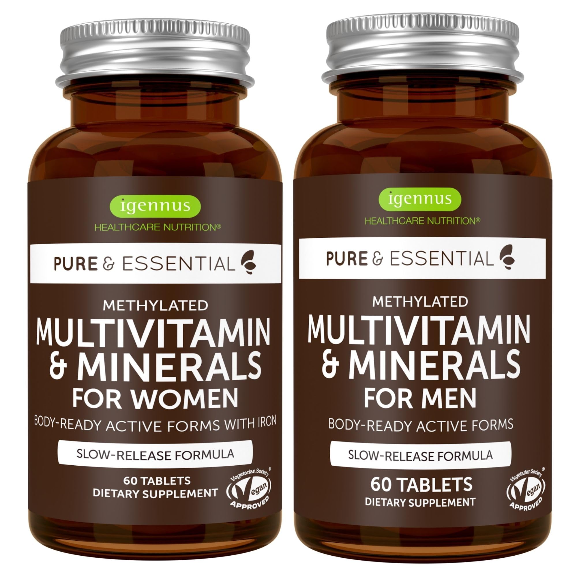 Igennus Methylated Multivitamin bottle for all-day nutrient support.