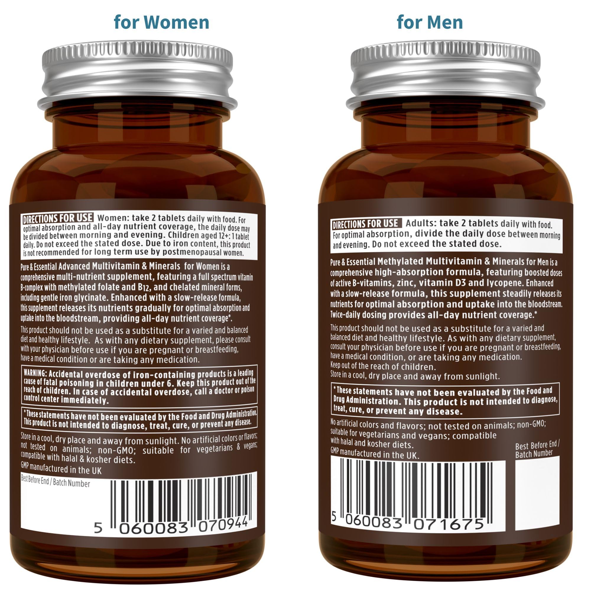 Igennus Methylated Multivitamin halal-certified, non-GMO badge visible.