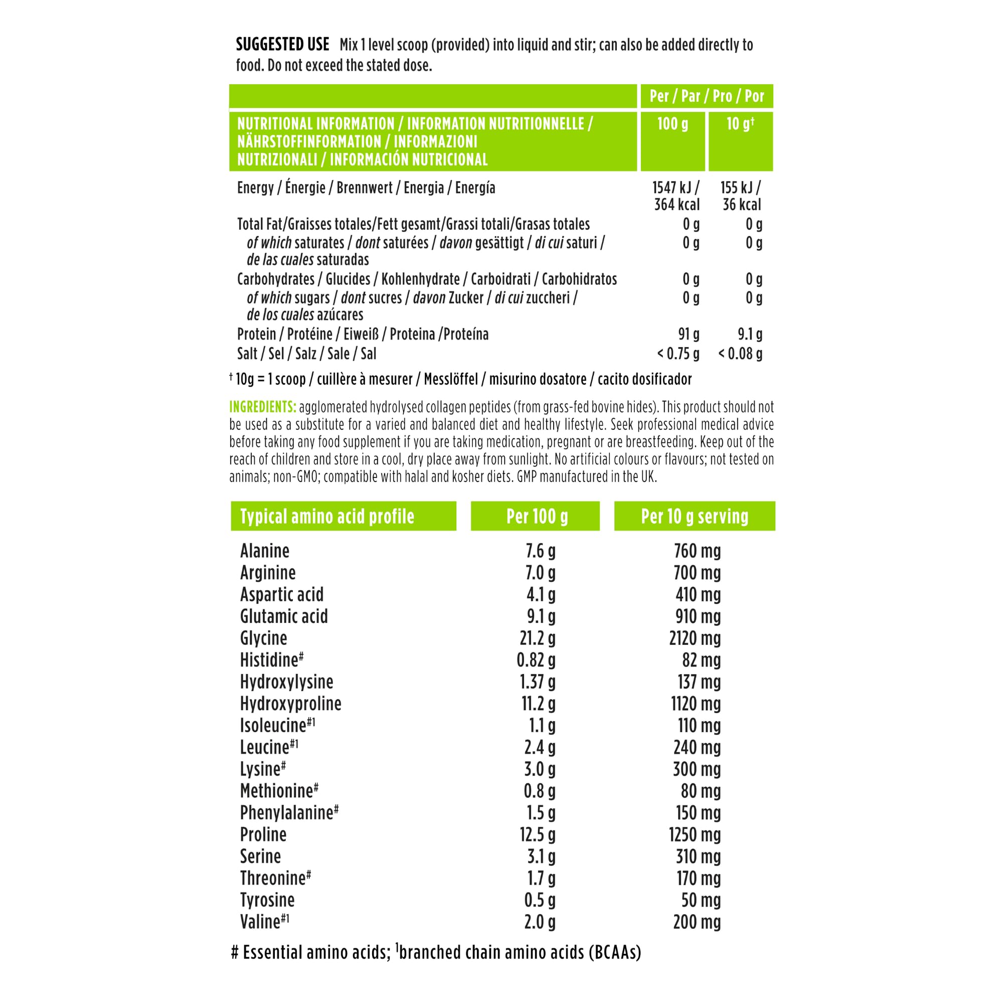 Igennus non-GMO hypoallergenic collagen image emphasizes dietary compatibility.