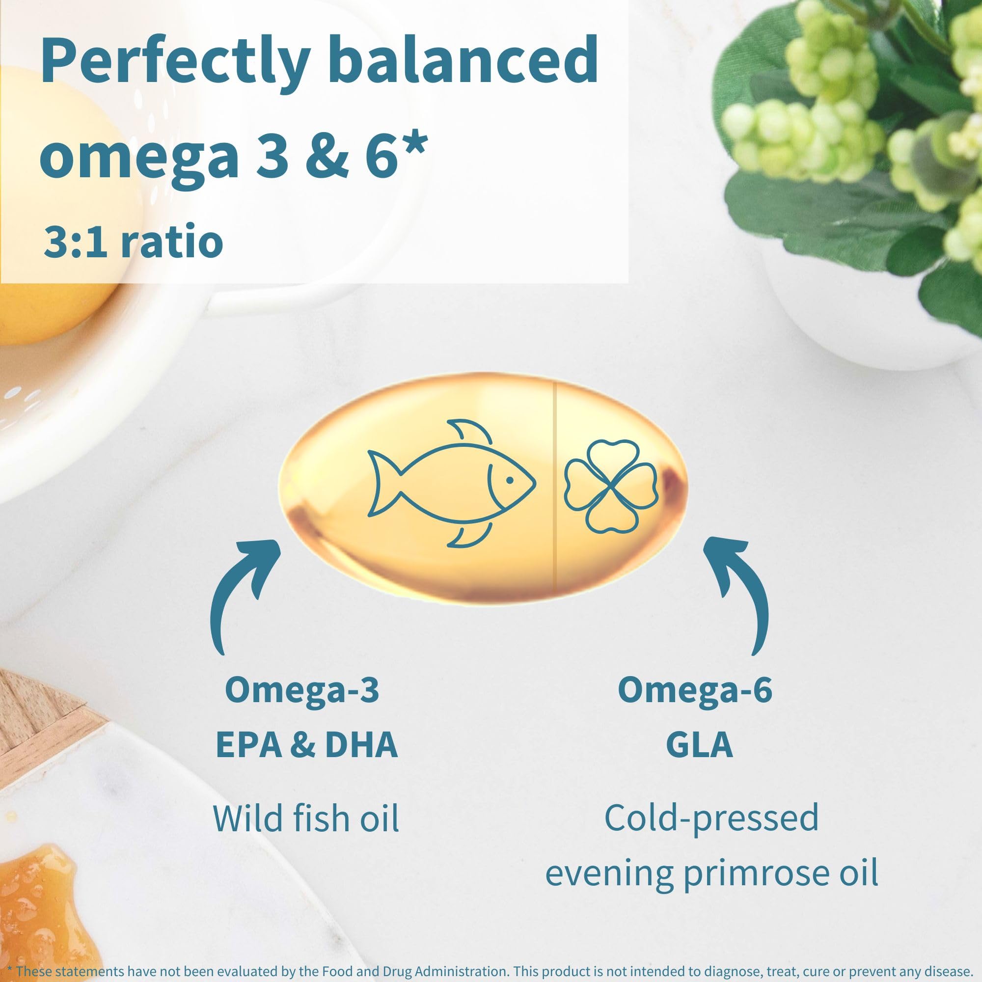 Igennus Pharmepa Complete ingredients image highlights GLA from evening primrose oil.