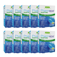 Igennus Pharmepa Restore lemon bottle showing high EPA concentration for flexible dosing.