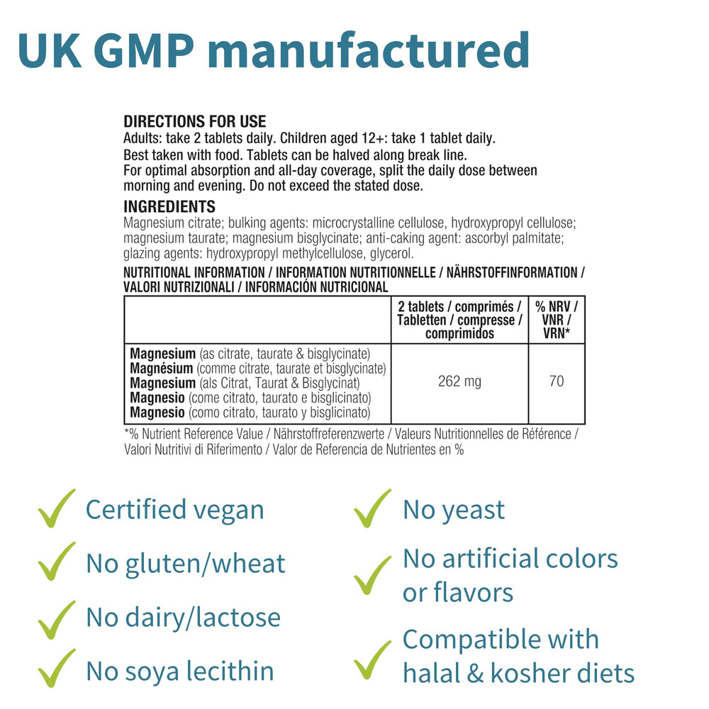 Igennus Superior Triple Magnesium ingredients list highlights chelated forms and uptake pathways.