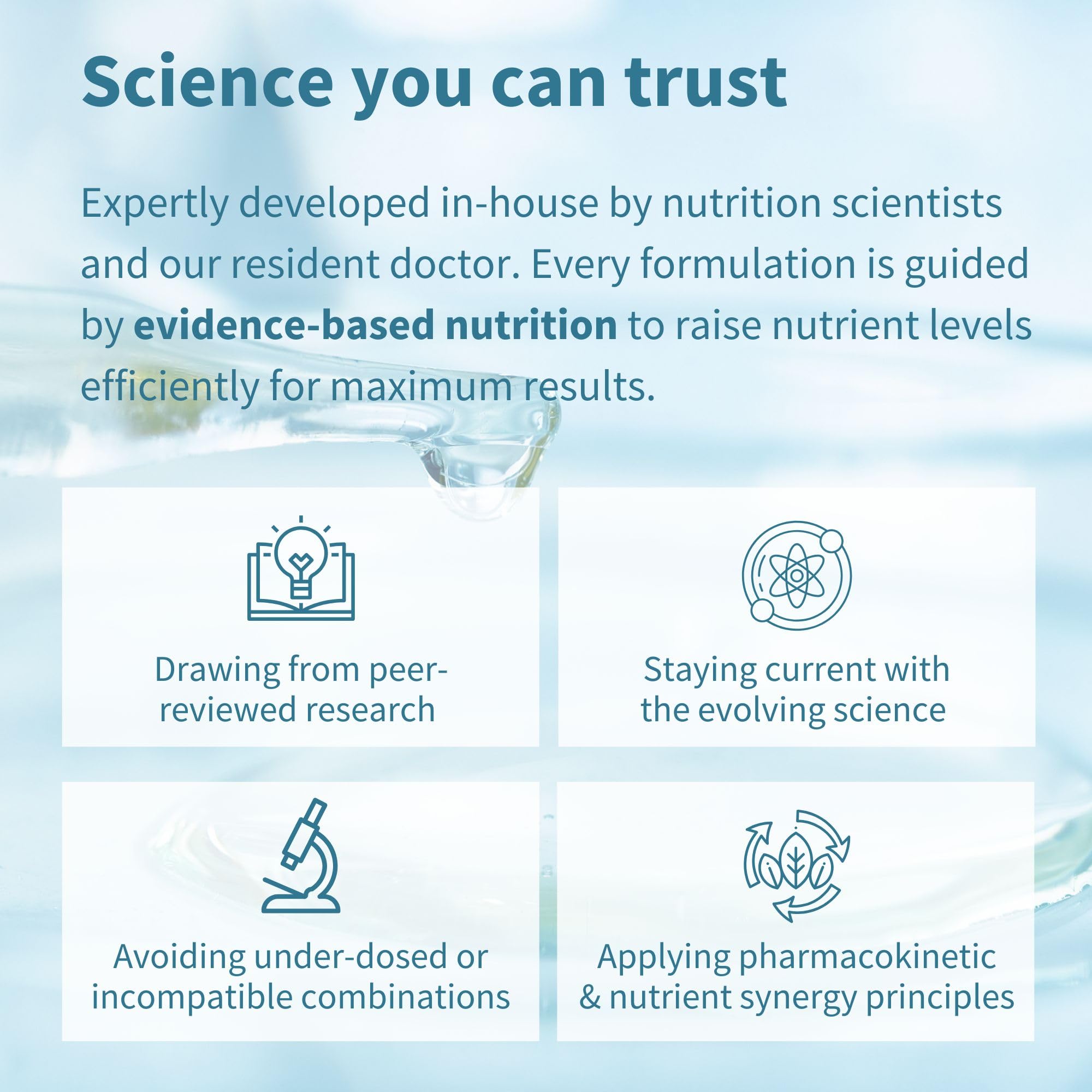 Igennus serving size card shows measured daily dose for planning
