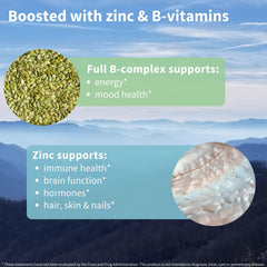 Igennus Zinc bisglycinate features high absorption for mood balance.