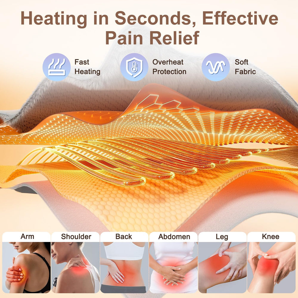 IGXHAVIZ heating pad with 4 timers adjusts to your schedule.