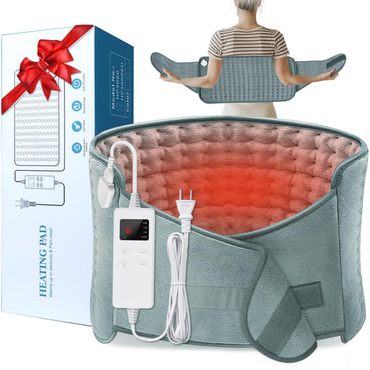 IGXHAVIZ heating pad large 12x24 with belt for full back coverage and warmth.