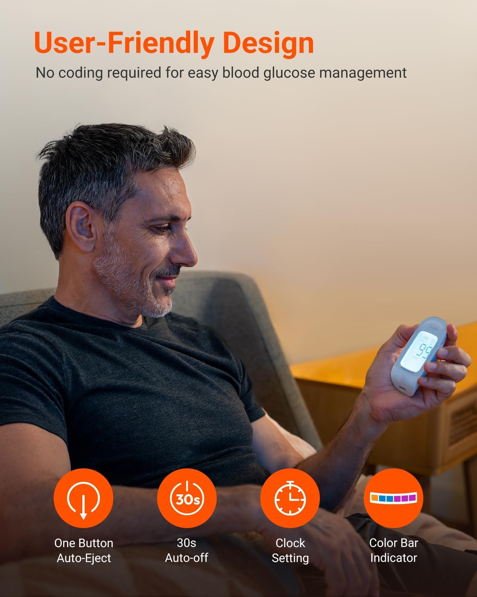 iHealth Acacia lancing device demonstrates adjustable depth for comfortable sampling.