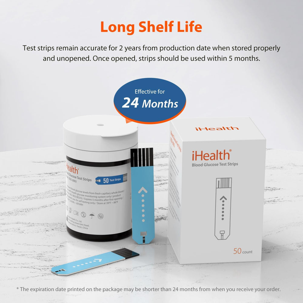 iHealth Gluco-Smart app dashboard syncing readings and trends.
