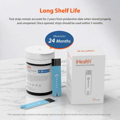 iHealth Gluco-Smart app dashboard syncing readings and trends.