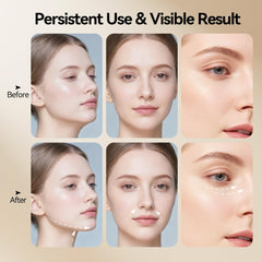 Ihelol neck-face-massager face care application use with skincare products.