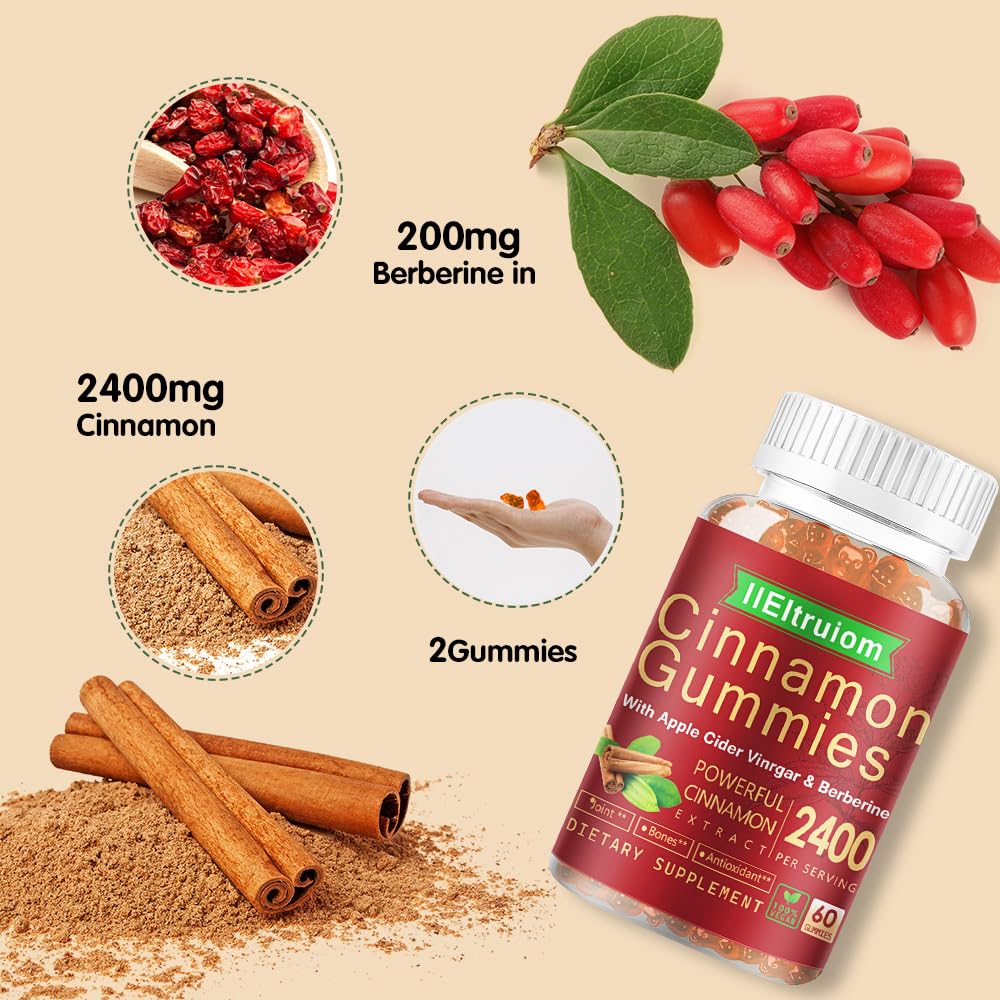 IIEltruiom berberine gummies close-up as part of a routine