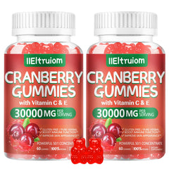 IIEltruiom cranberry gummies bottle front view for easy urinary health support