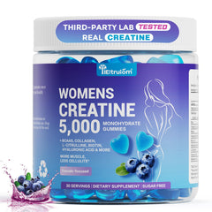 IIEltruiom Creatine Gummies blueberry bottle for convenient pre-workout energy and endurance.