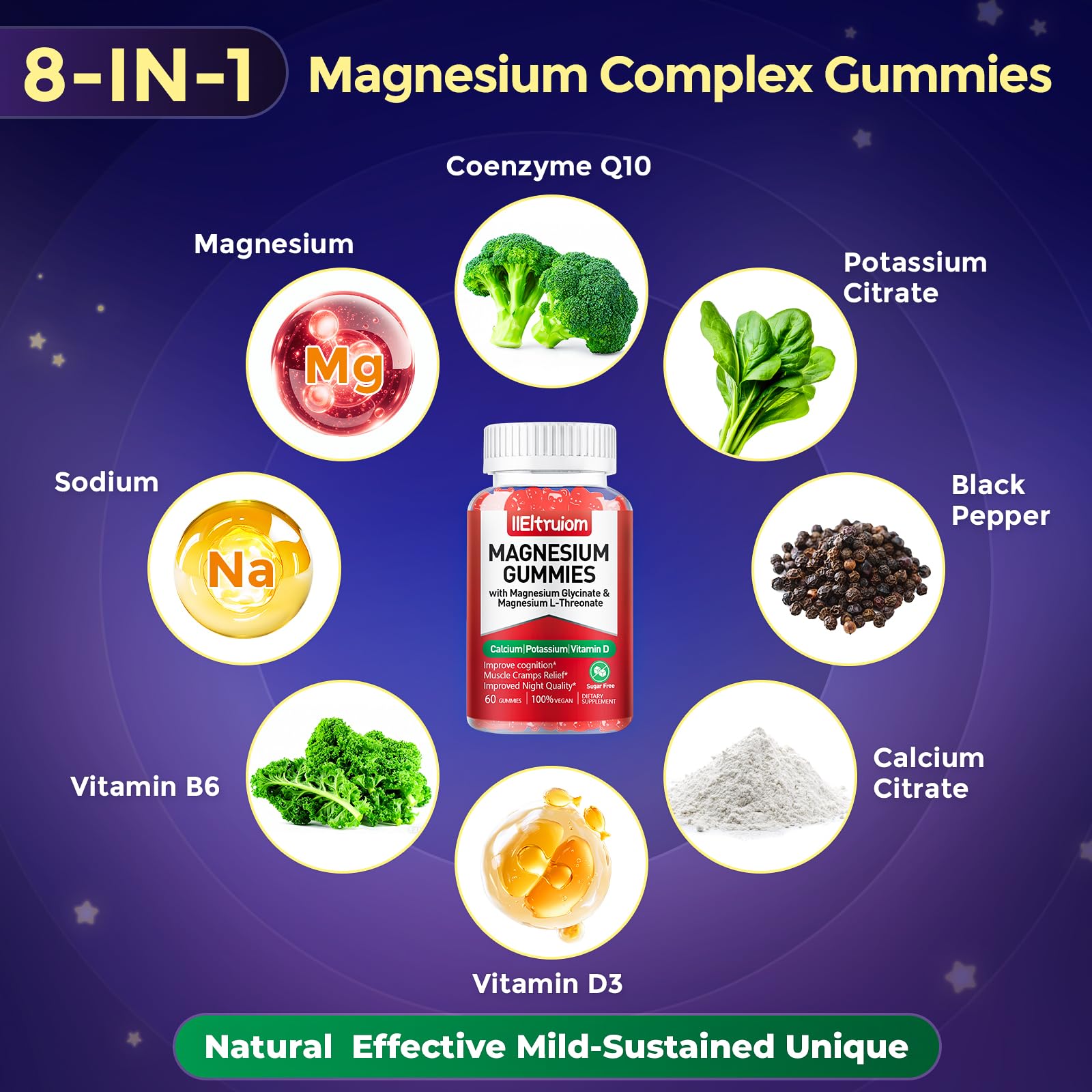 IIEltruiom bottle highlights piperine for better CoQ10 absorption