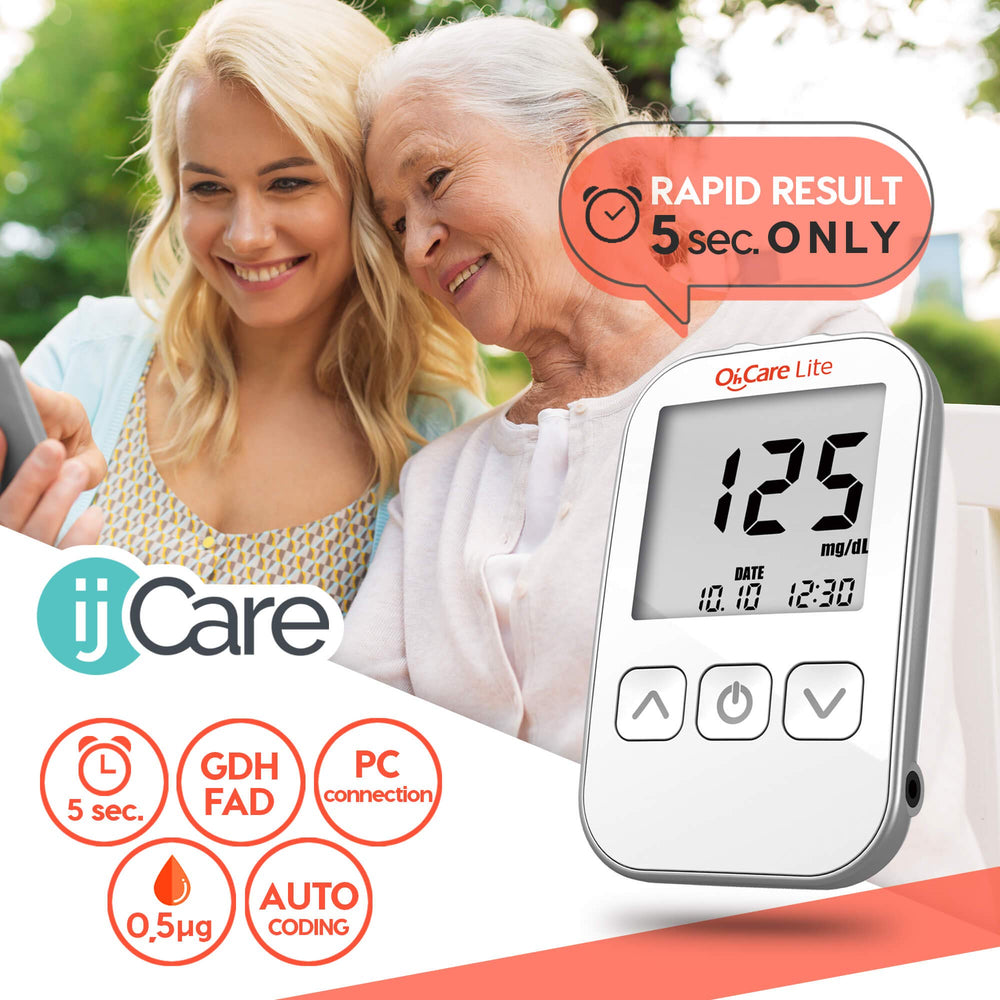 ijCare Oh’Care Lite lancets 200 pack ready for comfortable daily testing