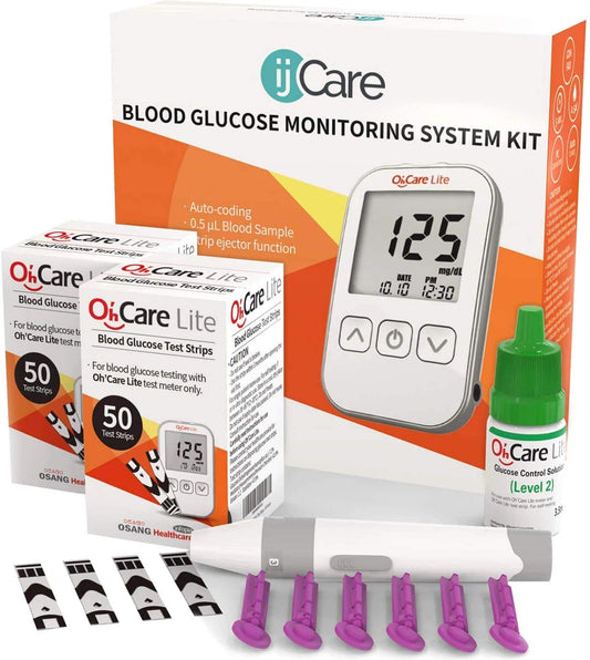 ijCare Oh’Care Lite lancing device with adjustable depth for comfortable testing