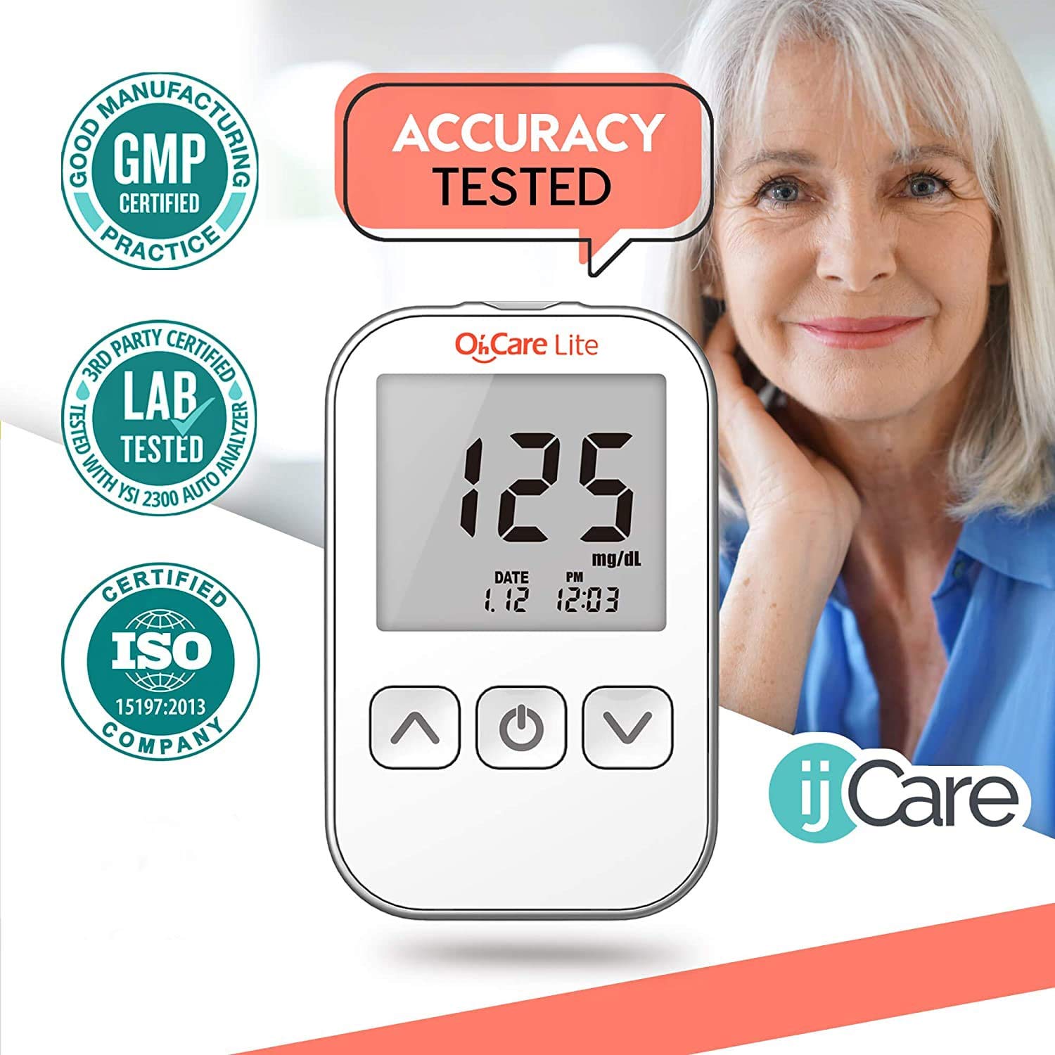 ijCare Oh’Care Lite 110-count strips ready for daily measurements