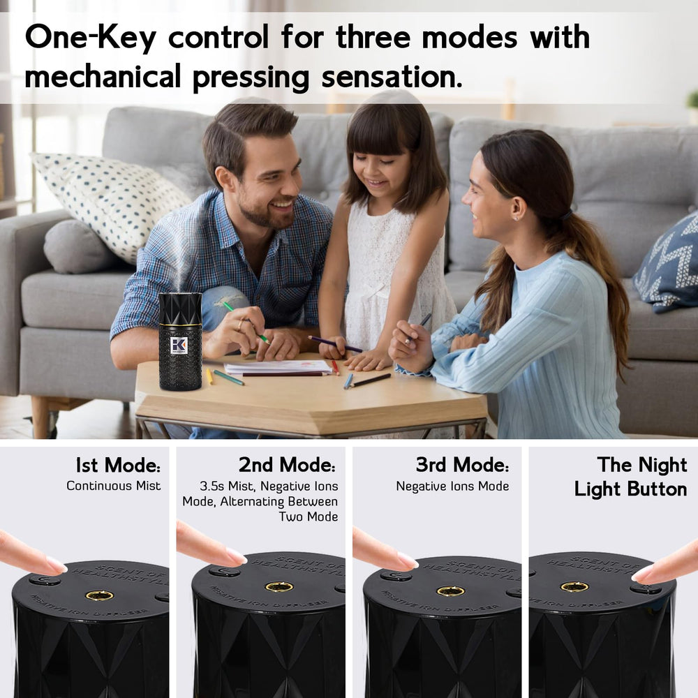 Ikeda scents diffuser glows softly with warm night light for relaxing evenings.