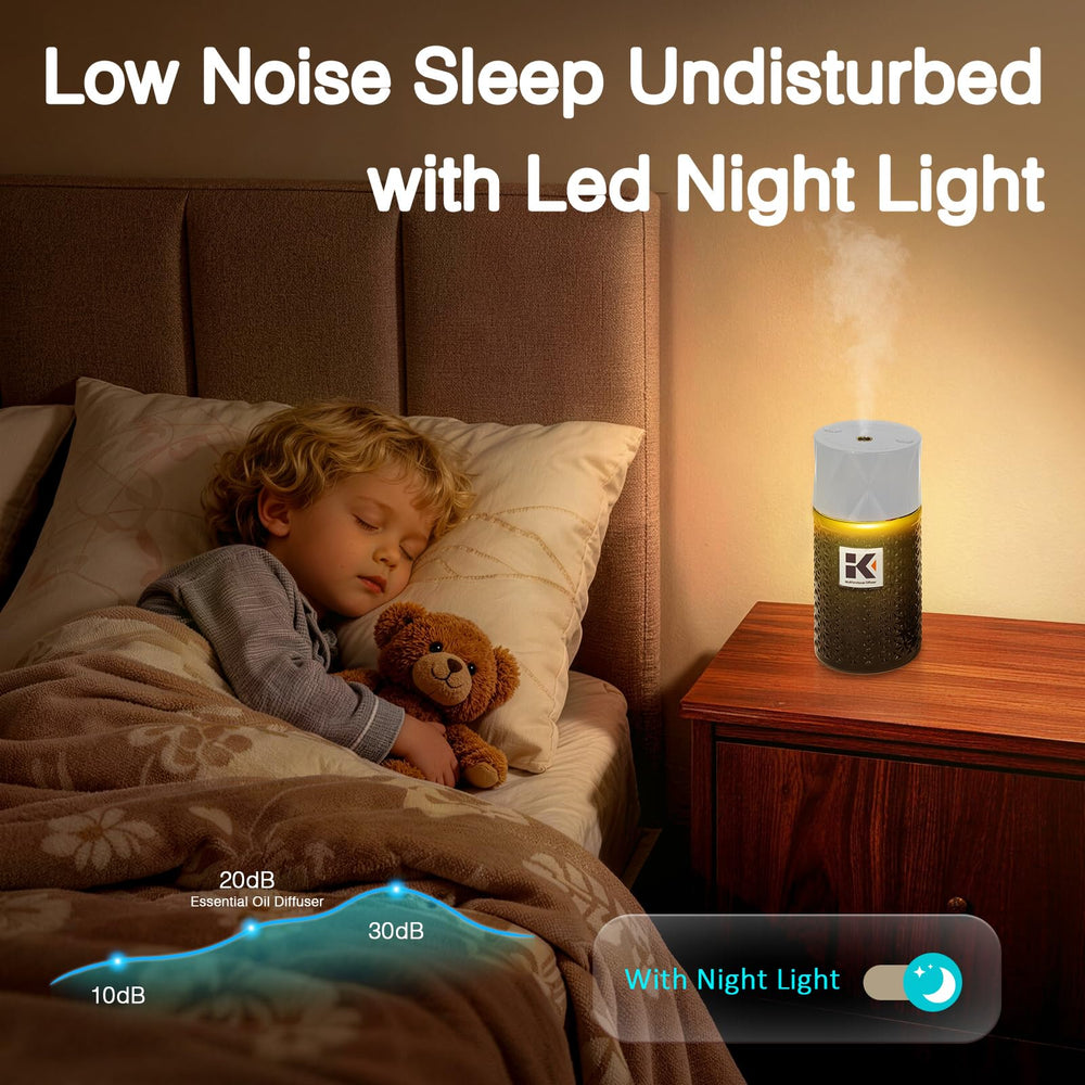 Ikeda Style-Life diffuser showing three mist modes and ion release indicator.