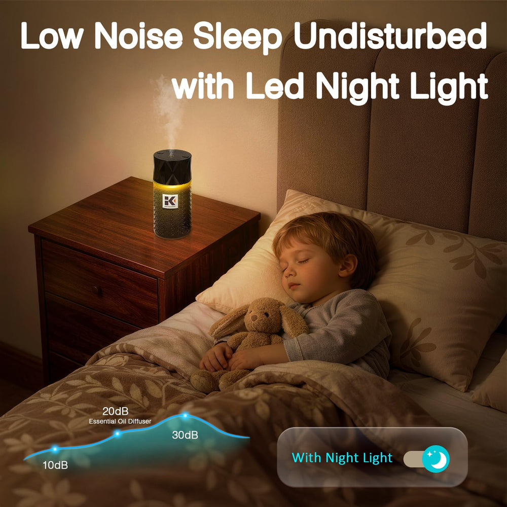 Ikeda diffuser night light mode for ambient glow