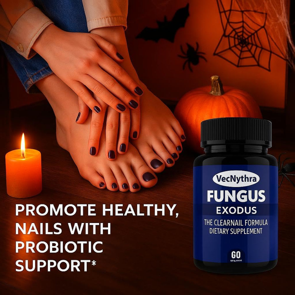 iKeener Fungus Exodus capsules closeup emphasizes nutrient-rich formula for nail resilience