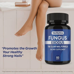 iKeener Fungus Exodus packaging box presents a two-month wellness plan