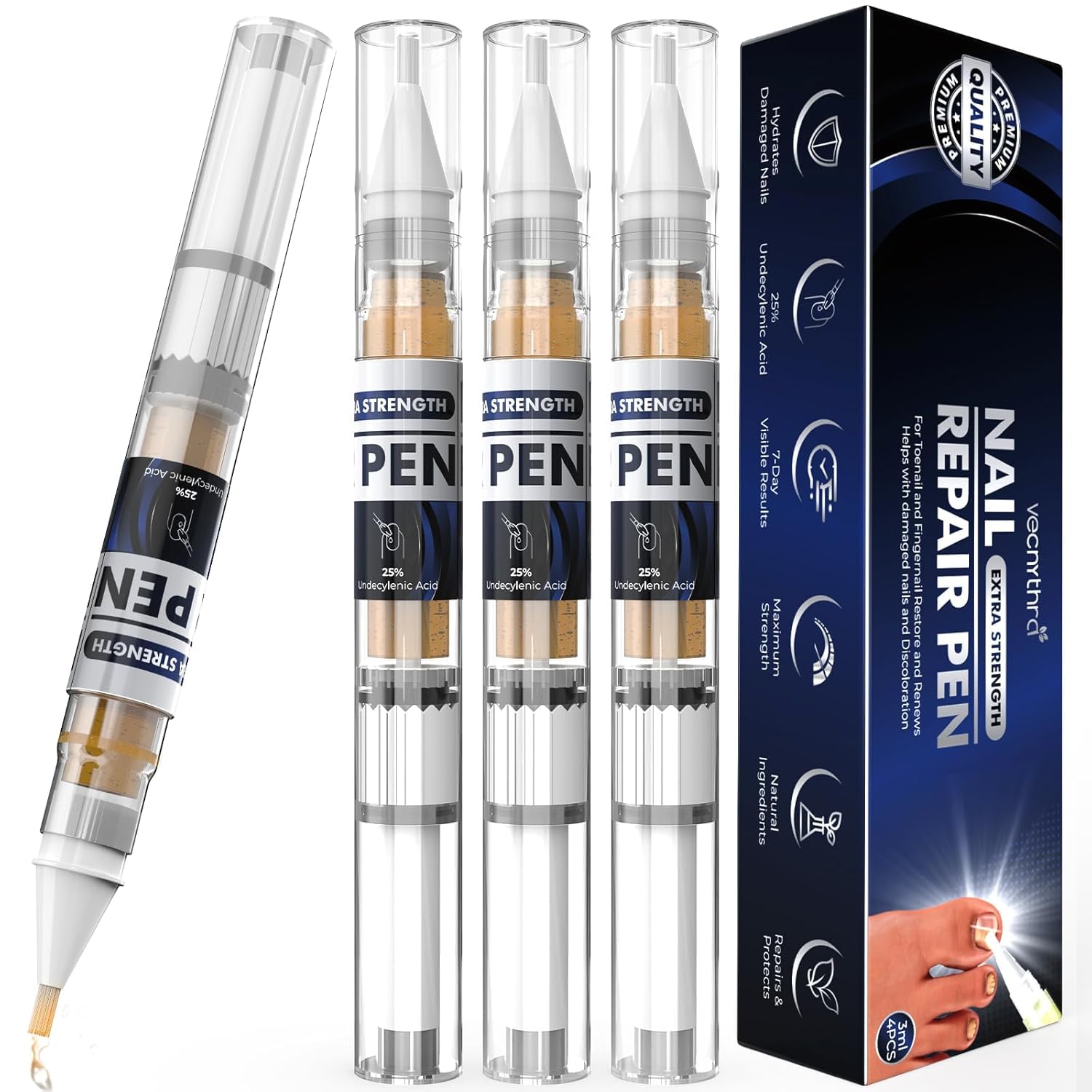 iKeener toe-nail fungus pen applying precision formula to nails