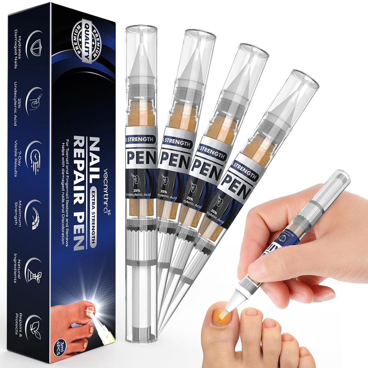 iKeener Toe Nail Fungus Pen twist-base enables precise, mess-free application.