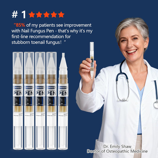 iKeener toe nail fungus pen rotating brush close-up for precise dosage.