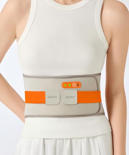 IKEEPFIT front-back heat zones highlight targeted warmth for cramps and back.