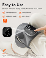 IKEEPFIT knee massager has adjustable straps for a secure ergonomic fit.