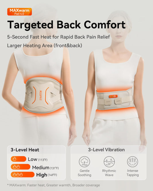 IKEEPFIT MAXwarm 4.0 front zone on skin provides targeted comfort