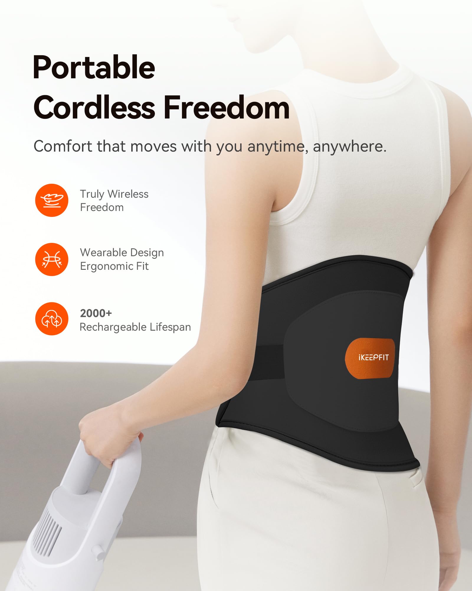Dual front and back zones for customizable warmth on the body