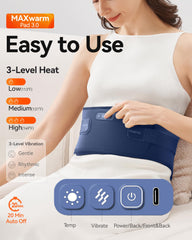 IKEEPFIT MAXwarm heat area warms the back and abdomen quickly.