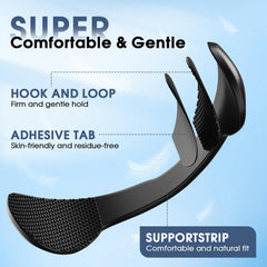 ikpetukor nasal strips on nose closeup – shows placement for smoother airflow