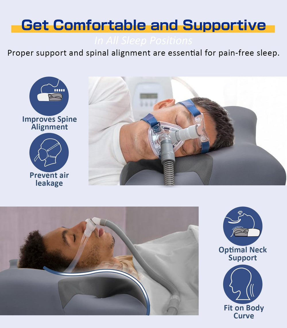 IKSTAR CPAP pillow cervical neck support for natural spine alignment