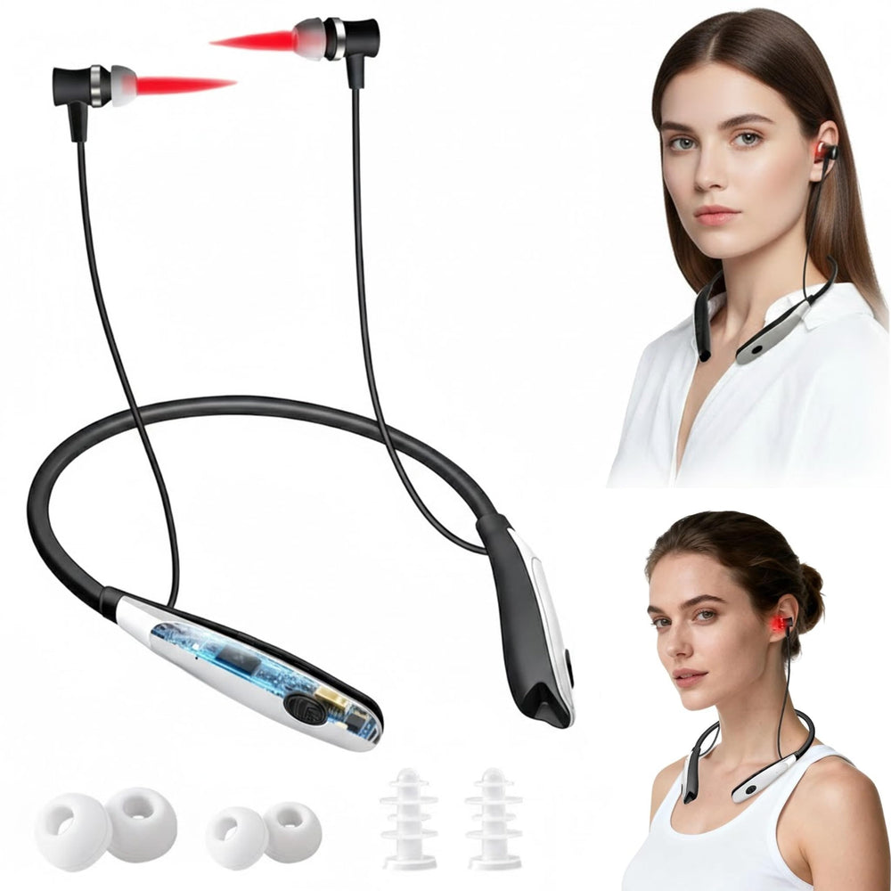 ILIEMOC red light therapy nose and ears device with neckband for portable wellness